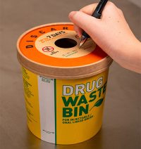 Drug waste bin